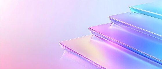 A series of colorful steps are shown on a white background