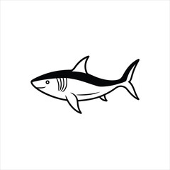 Marine Fish and Animal Silhouettes Vector Art