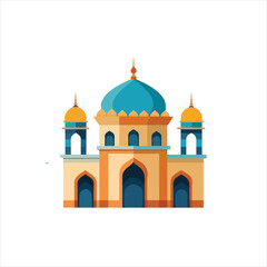 Minimalist Mosque Logo Vector for Islamic Designs