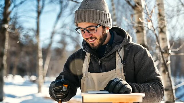 Working on a Maple Syrup Farm in Early Spring