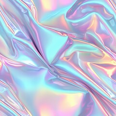 Naklejka premium Holographic texture seamless pattern with rainbow reflections square tile background smooth surface design