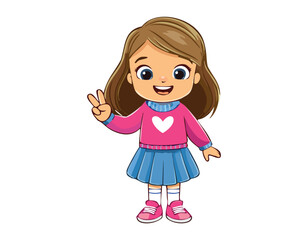 A baby cute cartoon character design...