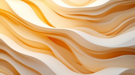 Obraz premium Abstract Orange and White Wave Pattern Background