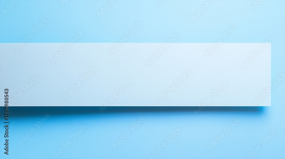 Aufkleber minimalist blue background with clean rectangular white space for text or design : generative ai