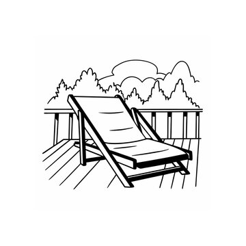 recommend clip art: beach chair icon on white background 
                    
                    
                    