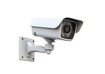 3d cctv camera on transparent background