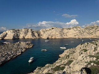 Fototapeta premium Ile du Frioul à Marseille en septembre 2024