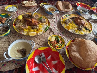 Restaurant traditionel en Arabie Saoudite