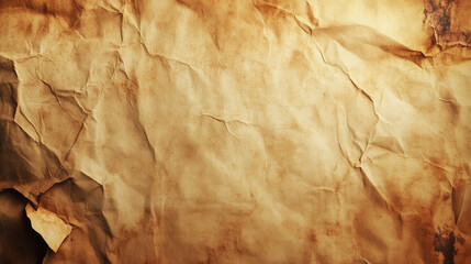 Vintage parchment paper texture with warm, aged tones and subtle folds. A timeless and versatile background for historical designs, vintage-themed projects, or rustic artistic compositions
