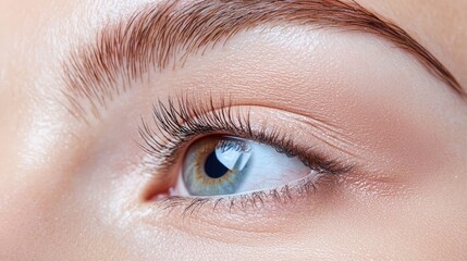Obraz premium Close-up of a woman's eye, makeup, beauty, skincare, advertising