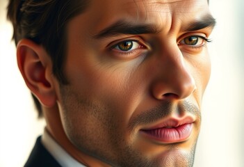 Obraz premium Stylish man in natural light