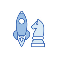 Startup Strategy vector icon