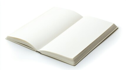 Fototapeta premium Realistic mockup of a blank magazine shown over a white background