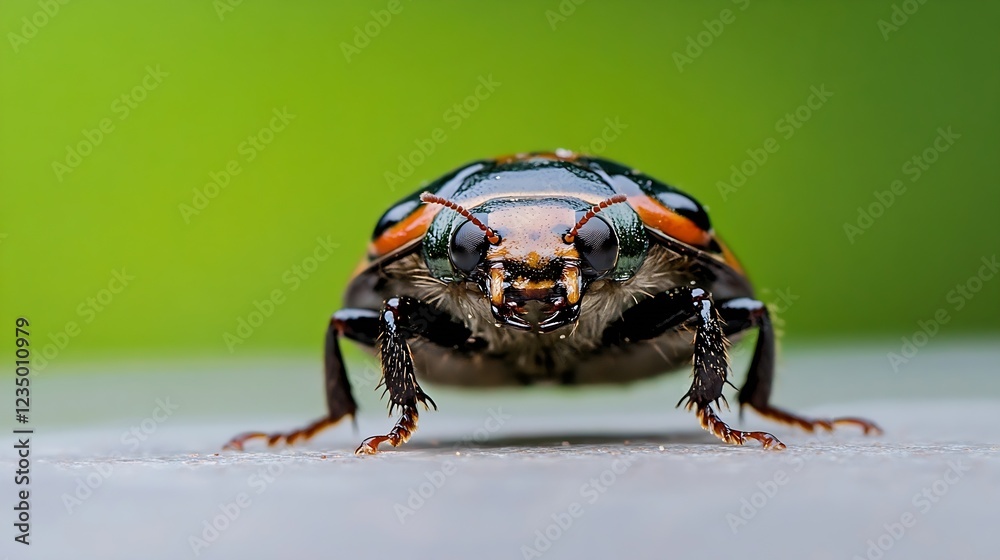 Poster Detailed CloseUp of Shield Bug Face Capturing Intense Expression : Generative AI