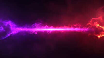 Fototapeta premium Abstract Cosmic Nebula with Vibrant Pink and Red Hues