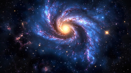 Majestic Spiral Galaxy Artwork