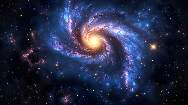 Majestic Spiral Galaxy Artwork