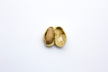 A set of peanuts. Isolated on a white background.