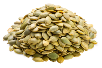 pumpkin seeds isolated on white background