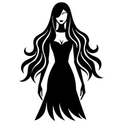 girl with long hair
