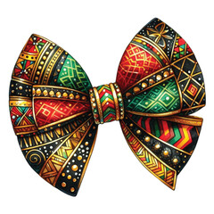 Black History Month Bow Coquette Clipart
