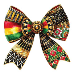 Black History Month Bow Coquette Clipart