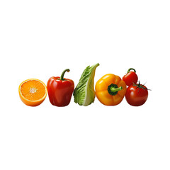 red and yellow peppers
