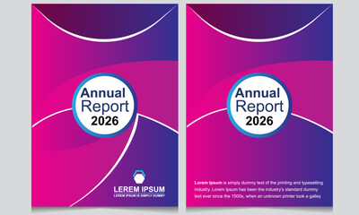 corporate Annual Report template design 