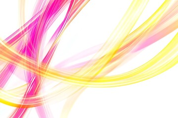 pink and yellow wave isolated on a white or transparent background 