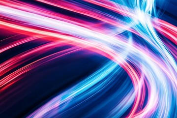 neon wave isolated on a dark background 