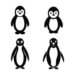 The Charming Penguin: A Minimalist Design of Antarctic Elegance.