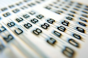 Abstract Binary Code Close-up