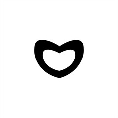 heart, illustration, vector, shape, backgrounds, black and white, love, celebration