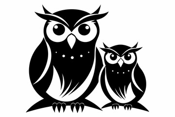 birds owl silhouette