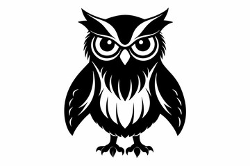 birds owl silhouette