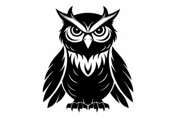 birds owl silhouette
