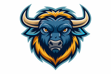 buffalo head with cap logo