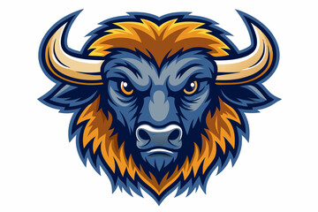 buffalo head with cap logo