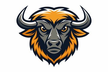 buffalo head with cap logo