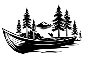 canoe silhouette