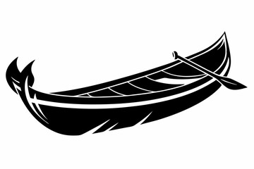 black and white boat