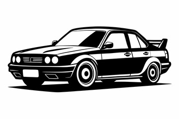 Fototapeta premium car silhouette