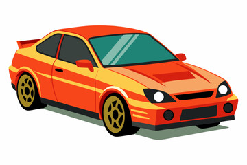 car isolated on white