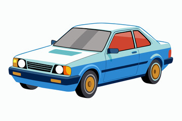 car isolated on white