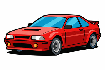 car isolated on white