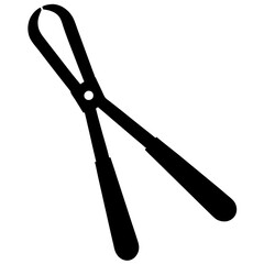  silhouette vector of various knives and sharp tools, scissors tool vector illustration	