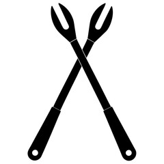  silhouette vector of various knives and sharp tools, scissors tool vector illustration	