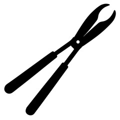  silhouette vector of various knives and sharp tools, scissors tool vector illustration	