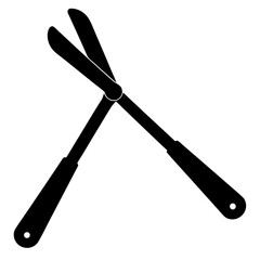  silhouette vector of various knives and sharp tools, scissors tool vector illustration	