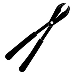  silhouette vector of various knives and sharp tools, scissors tool vector illustration	